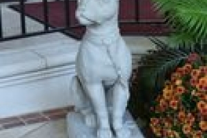 DOG STATUE, ONE OF TWO