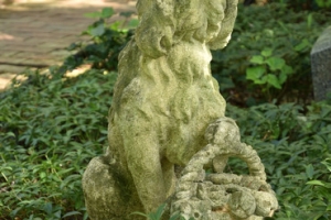DOG STATUE, ONE OF SIX