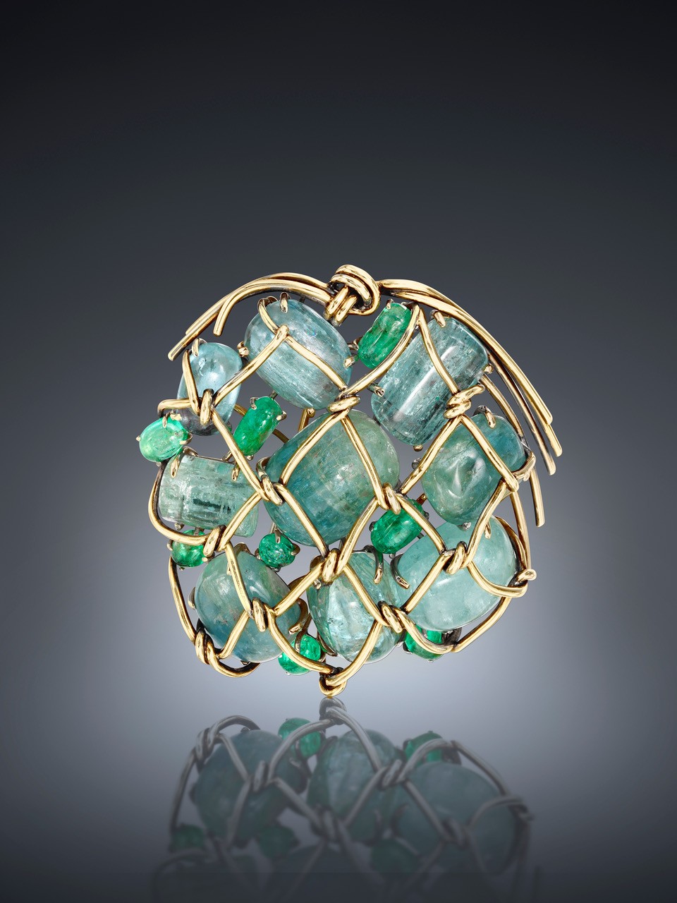Wrapped Package Brooch by Verdura