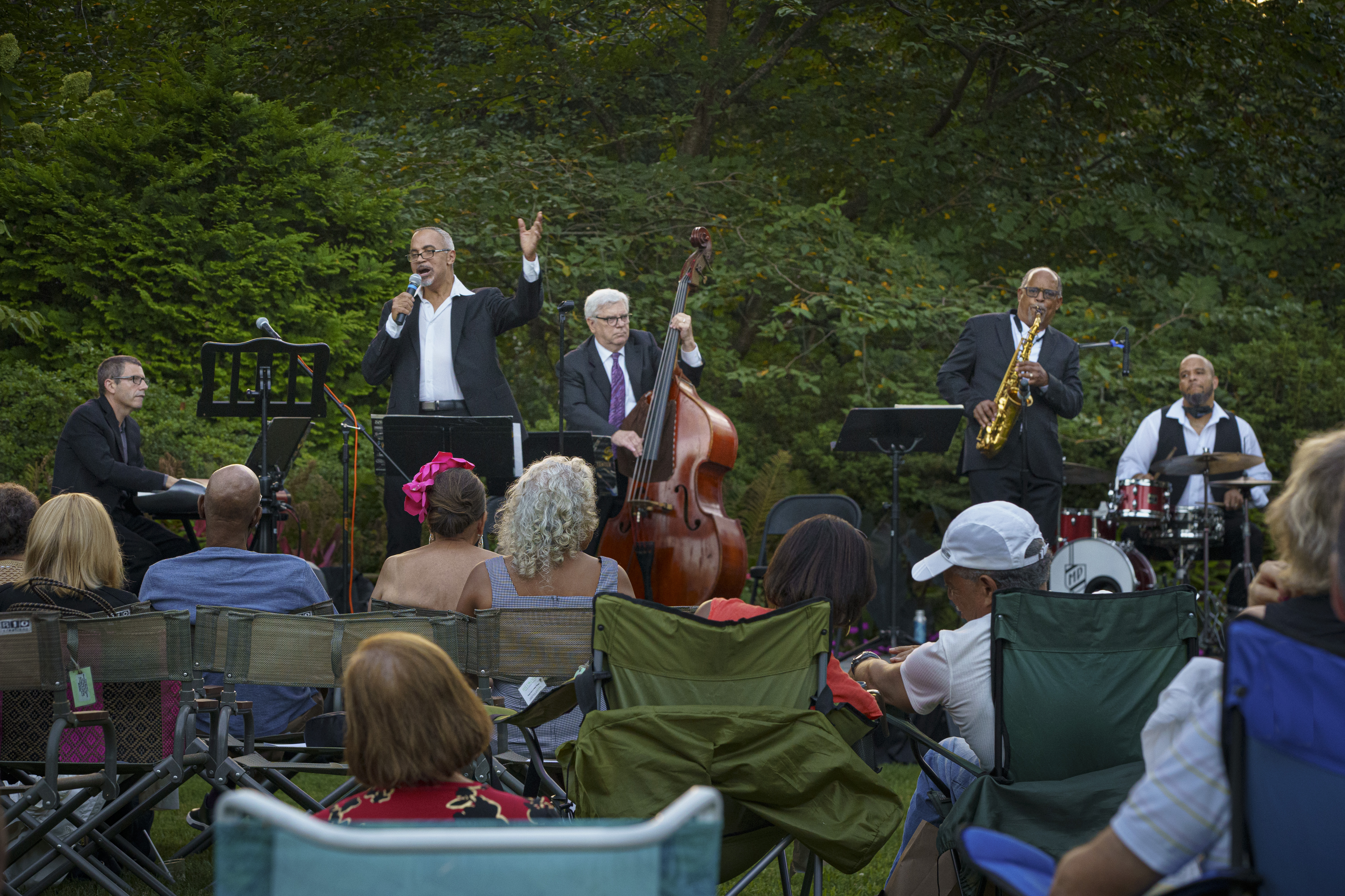 Marshall Keys Quintet performing at Jazz in the Gardens