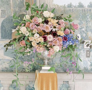 floral arrangement inspired by the Beloved Child painting