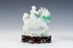 BOY ASTRIDE A QILIN (ONE OF TWO)