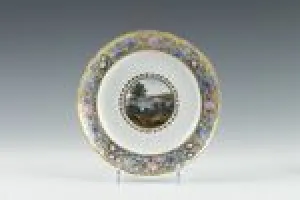 PLATE FROM THE CABINET SERVICE, ONE OF FOUR