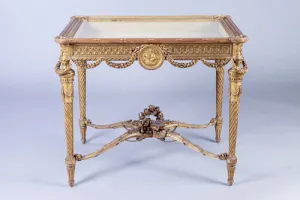 TABLE VITRINE