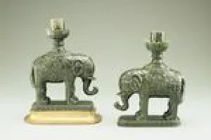 LAMP OF AN ELEPHANT (ONE OF TWO)