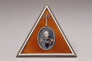 FRAME WITH MINIATURE OF ALEXANDER III