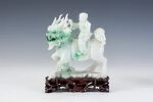 BOY ASTRIDE A QILIN (ONE OF TWO)