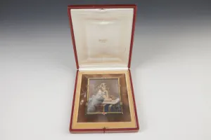 FRAME WITH MINIATURE PORTRAIT OF NEDENIA HUTTON