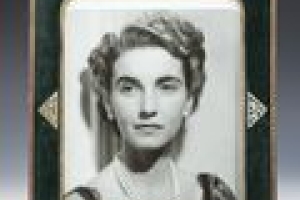 FRAME WITH PHOTOGRAPH OF BARBARA HUTTON