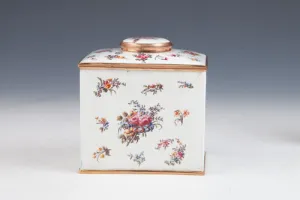 TEA CADDY FROM A TEA CASKET (ONE OF TWO)