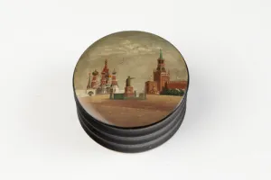 SNUFFBOX WITH A SCENE OF RED SQUARE MONUMENTS
