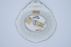 SHELL-SHAPED DISH, ONE OF TWO