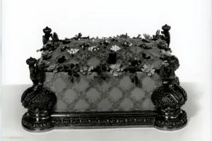 PINCUSHION FROM A DRESSING TABLE SET