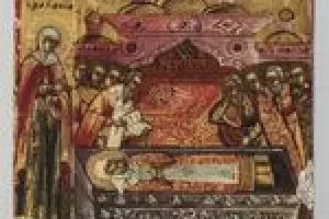 ST. JULIANA AND THE BURIAL OF ST. PETER, METROPOLITAN OF MOSCOW