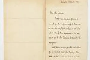 LETTER TO MISS THOMPSON