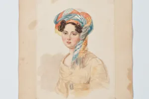 VARVARA IVANOVNA LANSKAYA, NÉE ODOEVSKAYA, FROM THE MIDDLETON WATERCOLOR ALBUM
