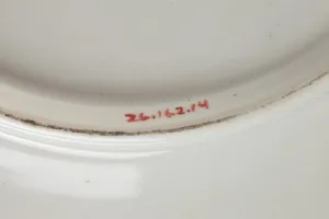 PLATE FROM A DINNER SERVICE, ONE OF 14