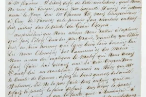 DOCUMENT ABOUT THE COUNT DE CAVOUR