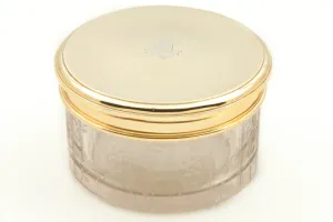 ROUND BOX FROM A DRESSING TABLE SET