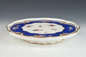 FOOTED DISH FROM THE MORGAN SERVICE, ONE OF FOUR