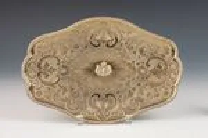 TRAY FROM A DRESSING TABLE SET (ONE OF TWO)