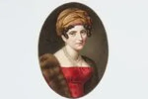 COUNTESS MARIE-CHARLOTTE-ALBERTINE DE LA FERRONNAYS, NÉE DU BOUCHET DE SOURCHES DE MONTSOREAU, FROM THE MIDDLETON WATERCOLOR ALBUM