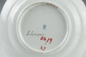 PLATE FROM THE CABINET SERVICE, ONE OF FOUR