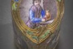 HEART-SHAPED BOX WITH DUTCH SCENES