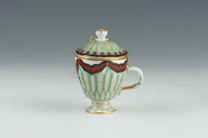 COVERED ICE CUP FROM THE ORDER OF ST. VLADIMIR SERVICE, ONE OF 10