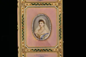 NOTEBOOK (CARNET DE BAL) WITH MINIATURE OF EMPRESS ALEXANDRA