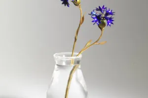 VASE WITH CORNFLOWERS
