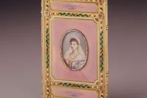 NOTEBOOK (CARNET DE BAL) WITH MINIATURE OF EMPRESS ALEXANDRA