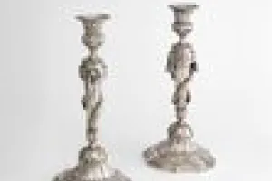 CANDLESTICK, ONE OF TWO