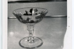 CHAMPAGNE GLASS, ONE OF 13