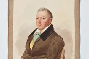 CHEVALIER JUAN MIGUEL PÁEZ DE LA CADENA Y SEIX FROM THE MIDDLETON WATERCOLOR ALBUM