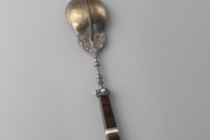 SPOON FROM A SILVERWARE SET, ONE OF SIX