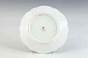 PLATE FROM A SERVICE WITH MONOGRAMS OF GRAND DUKE SERGE AND ELIZABETH, ONE OF 11