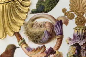 VASE "FLORÉAL" WITH AFRICAN BIRDS