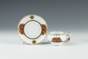 SAUCER FROM A TEA SET, ONE OF 11