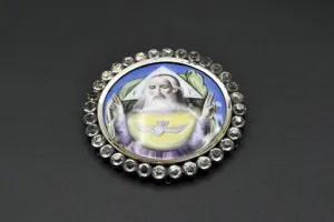 MEDALLION WITH GOD THE FATHER AND THE HOLY GHOST