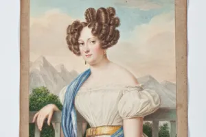COUNTESS ELENA MIKHAILOVNA ZAVADOVSKAYA FROM THE MIDDLETON WATERCOLOR ALBUM