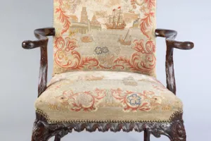 ARMCHAIR, ONE OF TWO