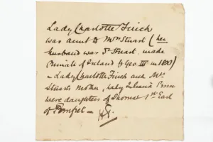 LETTER TO LADY CHARLOTTE FINCH