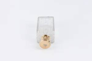 GLASS BOTTLE FROM A DRESSING TABLE SET