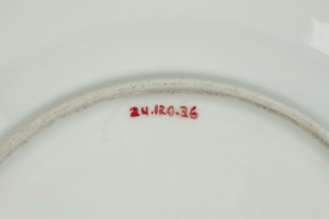 PLATE FROM A DESSERT SERVICE, ONE OF 44