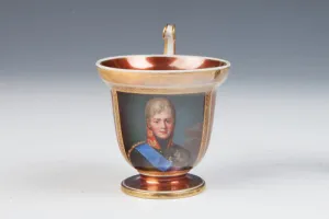 CUP WITH PORTRAIT OF ALEXANDER I