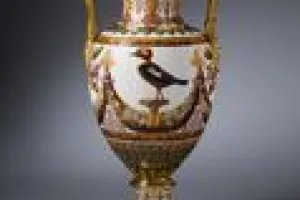 VASE "FLORÉAL" WITH AFRICAN BIRDS