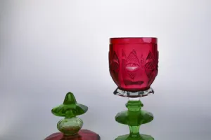 FOOTED JAR, ONE OF TWO