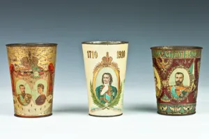 CUP (STOPA) COMMEMORATING THE 200TH ANNIVERSARY OF THE CONQUEST OF SWEDISH TERRITORIES IN ESTONIA AND LIVONIA BY PETER THE GREAT