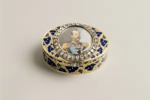 BOX WITH MINIATURE OF ALEXANDER II